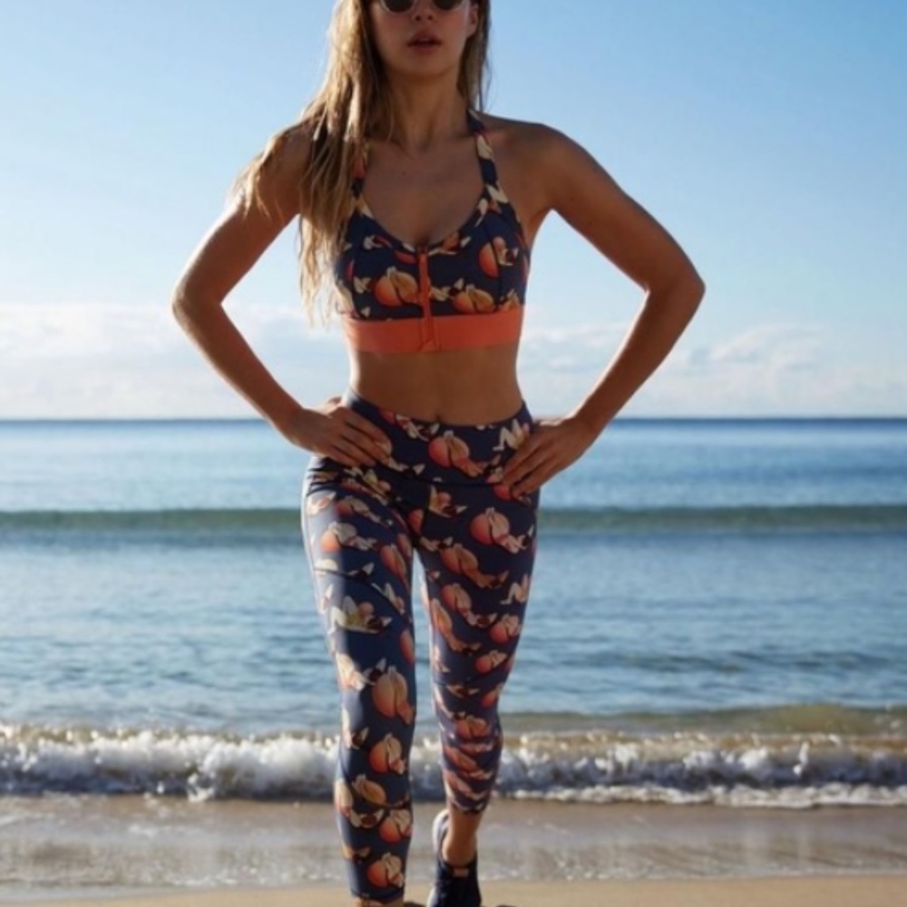 NWOT Sweaty Betty Gymball Print 7/8 Power leggings